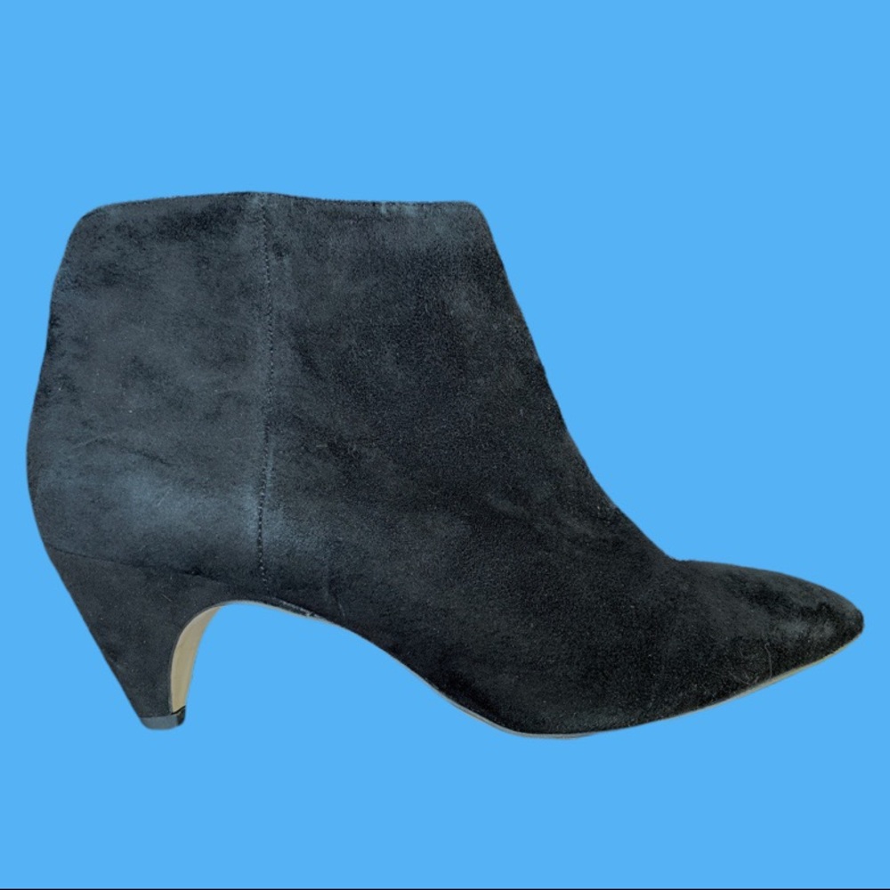 Sam Edelman black genuine suede booties
